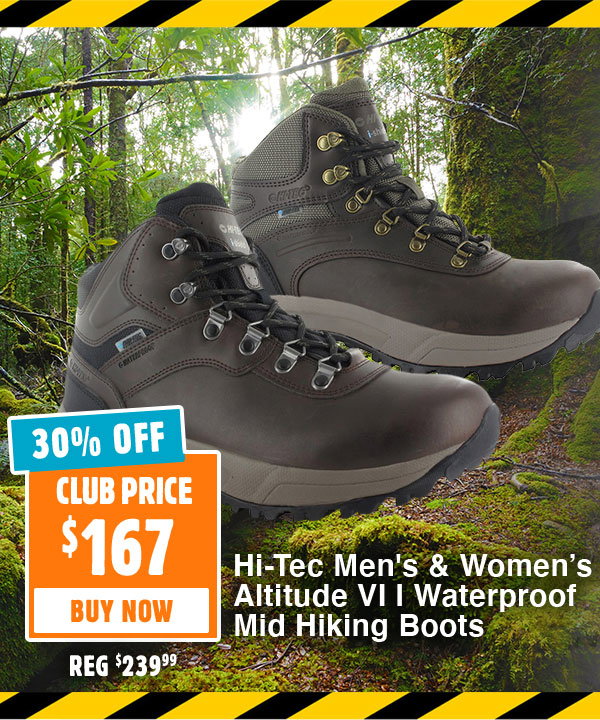 Hi-Tec Men's & Women's Altitude VI I Waterproof Mid Hiking Boots