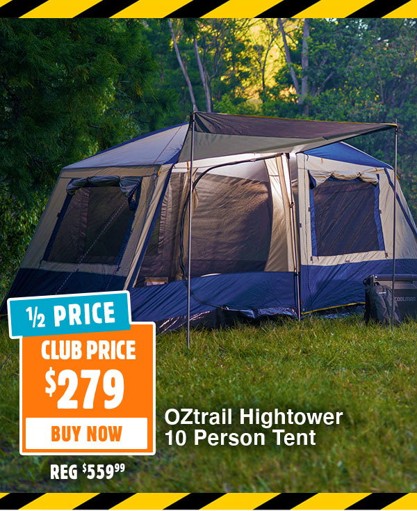 Oztrail Hightower 10 Person Tent