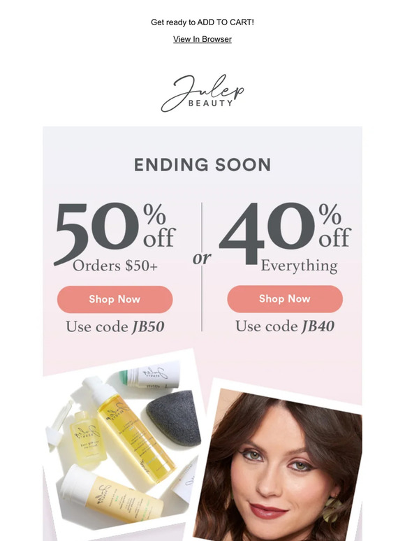 Clock's Ticking: Up to 50% OFF ends soon