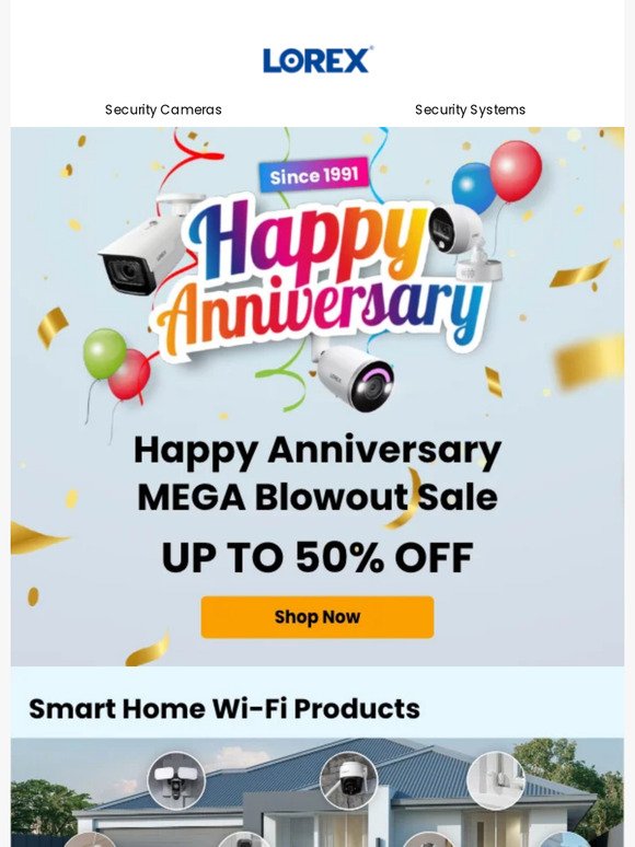 Celebrate Our Anniversary - Up to 50% Off!