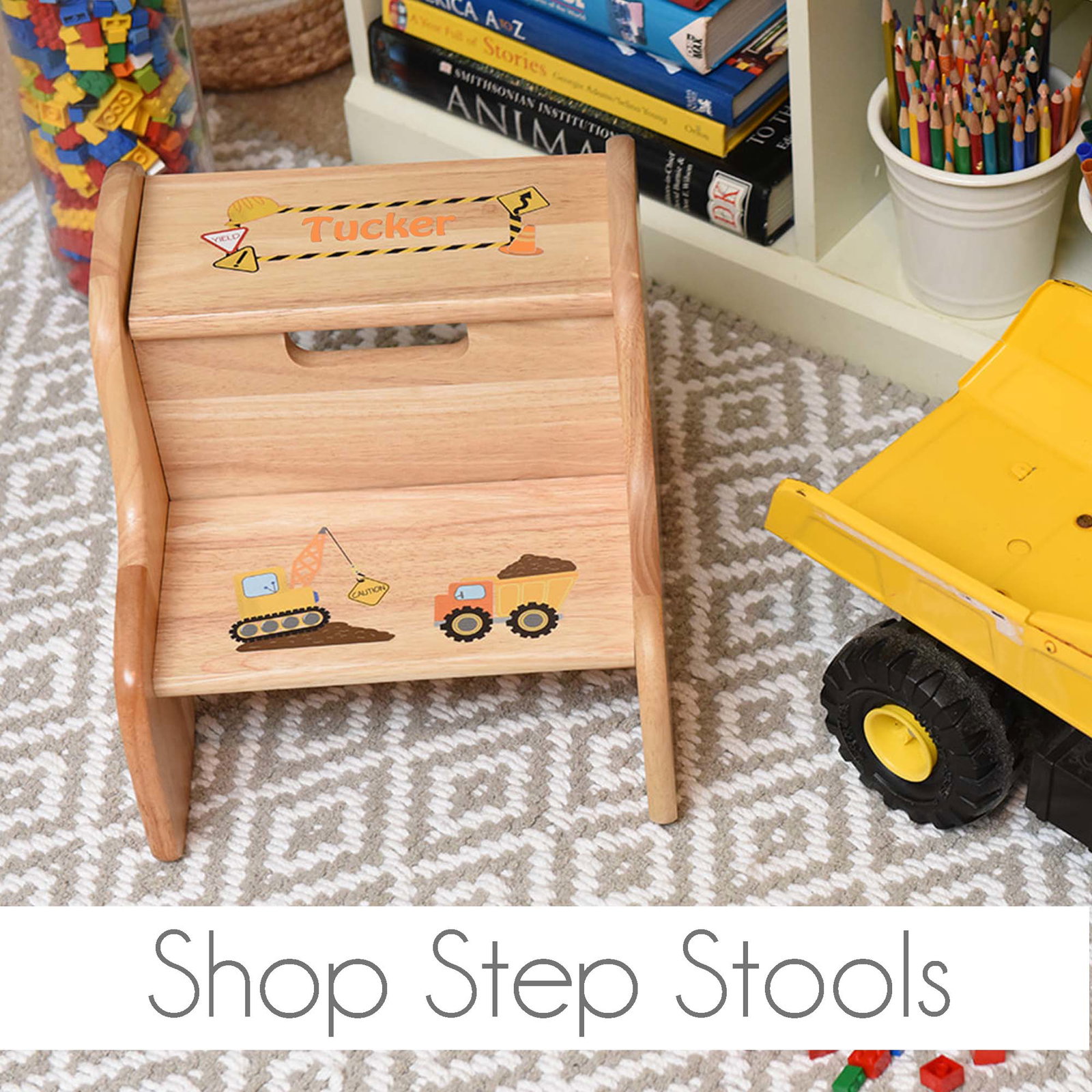 personalized childs step stool
