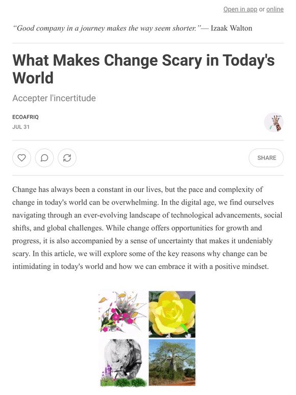 What Makes Change Scary in Today's World