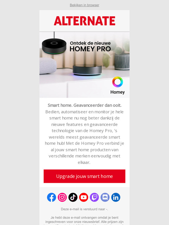 Ondek de nieuwe Homey Pro!