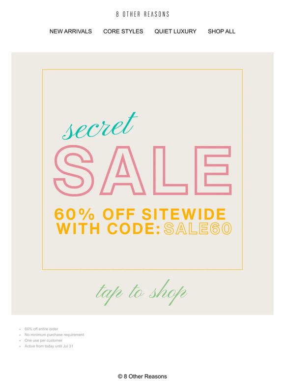 DON'T MISS THIS SALE