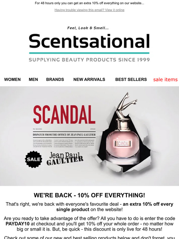 It's BACK! 10% OFF EVERYTHING!