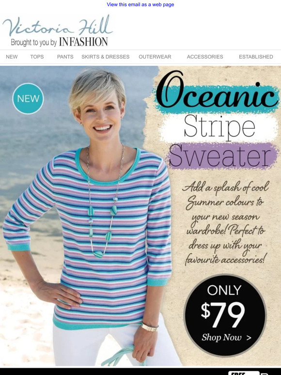 NEW Spring Must-Have! | Oceanic Stripe Sweater