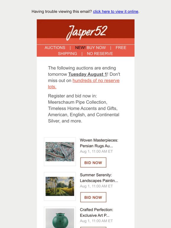 Jasper52 presents stylish all-Hermes auction, July 31