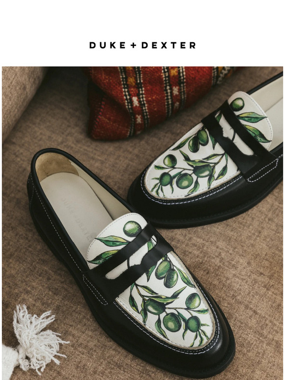 Restock | Olive Printed Penny Loafers