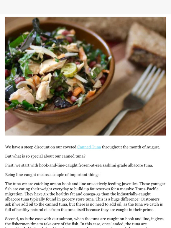Alaska Gold Seafood Our coveted canned tuna is on SALE Milled