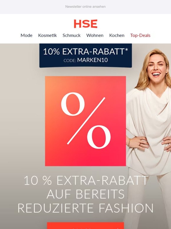 -10% on top auf Fashion im Sale