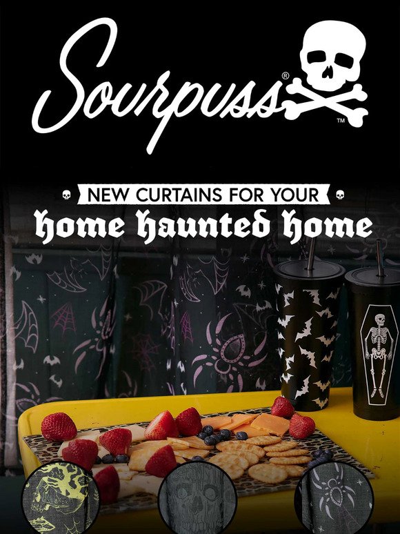 Transform Your House Into A Haunted Home 🕸️ Unveiling New Sourpuss Curtains!