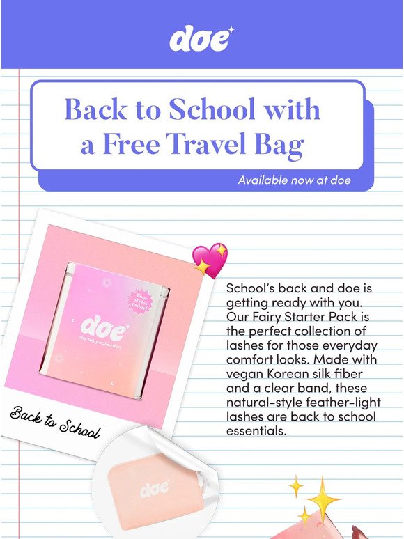 Back to School with a Free Travel Bag