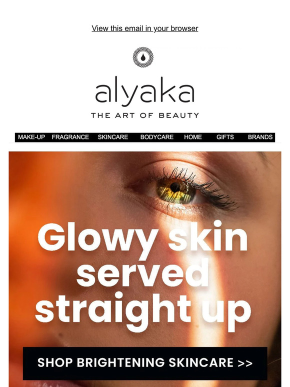 Glowy skin, served straight up with Alyaka! 💥