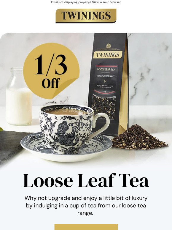 1/3 off Premium Loose Leaf Tea