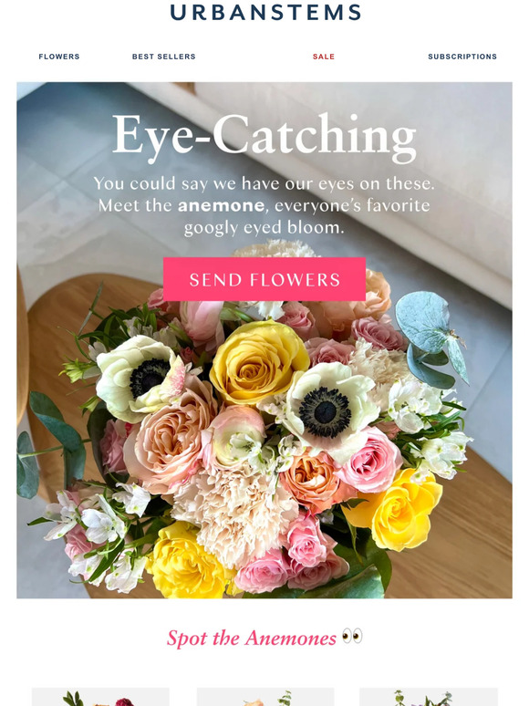 UrbanStems “What flowers are these?” Milled