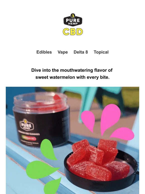 Discover the Satisfying Relief of Watermelon CBD🍉🌿