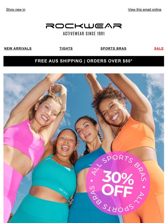 30% Off ALL Sports Bras 🎉