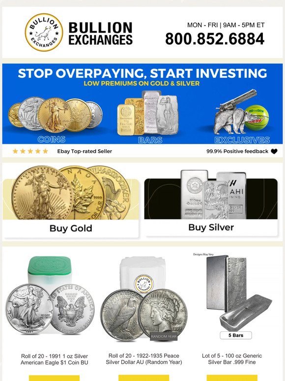💥Market is Down! Shop on eBay: 100 oz Silver Bars! Plus Vintage & Collectable Coins!💥