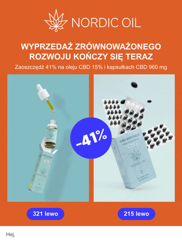 WAŻNE: -41% na CBD kończy się wkrótce ⚠