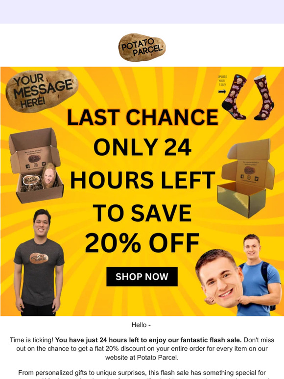 Last 24 Hours! Flash Sale Ends Soon...