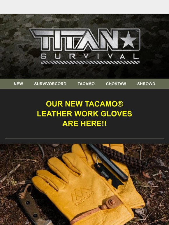 NEW PRODUCT LAUNCH - TACAMO® Leather Work Gloves