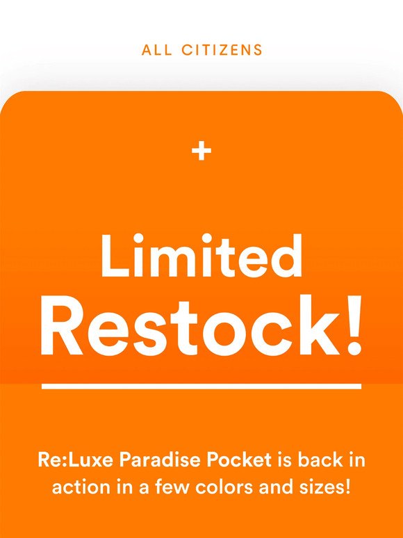 Restock: Re:Luxe Paradise Pocket Boxer Briefs are back in action - All  Citizens