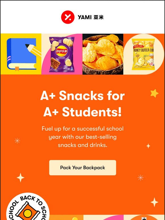 A+ Snacks for A+ Students!