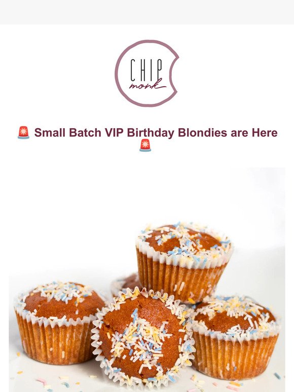 Small Batch Alert! Birthday Blondies are here for a limited time 👨‍🍳