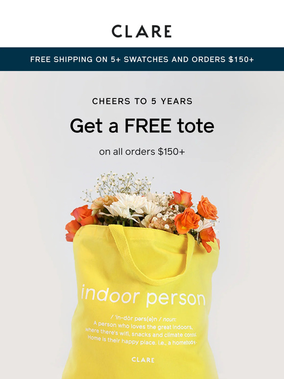 Celebrate our b-day with a FREE gift!