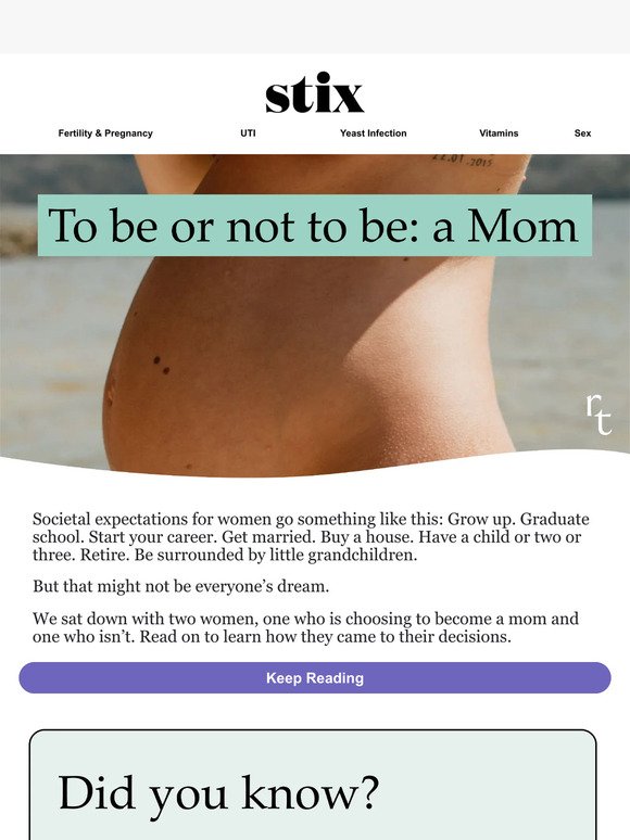 Do you want to be a mom? 🤰