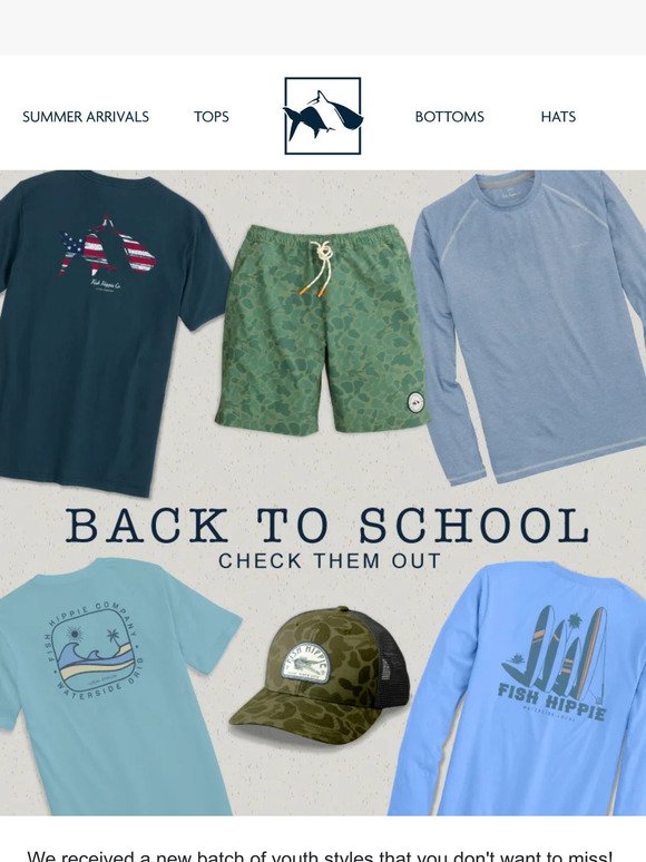 BACK TO SHOOL - Stock Up on Youth Styles