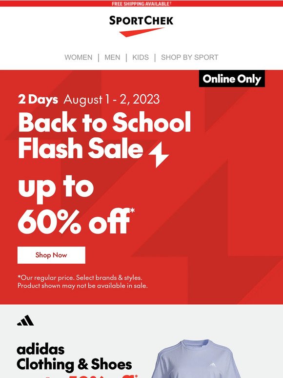⚡ Back To School Flash Sale Up To 60% Off ⚡