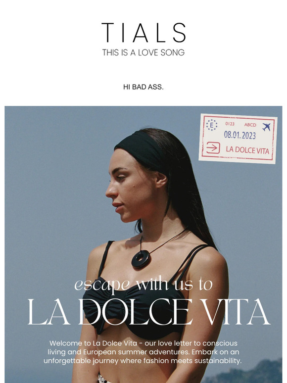 LA DOLCE VITA IS HERE 🖤