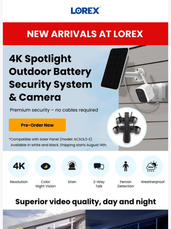 New Arrival Pre-Orders! 4K Battery Operated Security System & Bluetooth Deadbolt Smart Lock