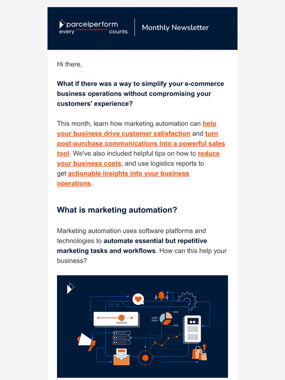 Marketing automation: The key to successful, cost effective e-commerce business operations. 🔑