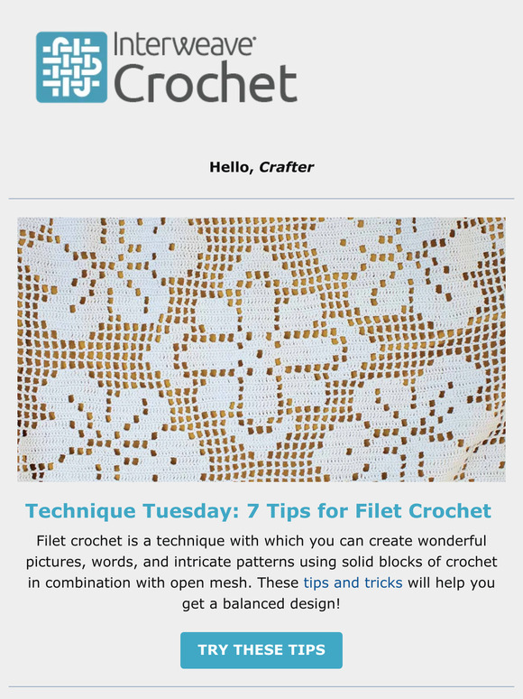 interweave 7 Tips for Perfect Filet Crochet Milled