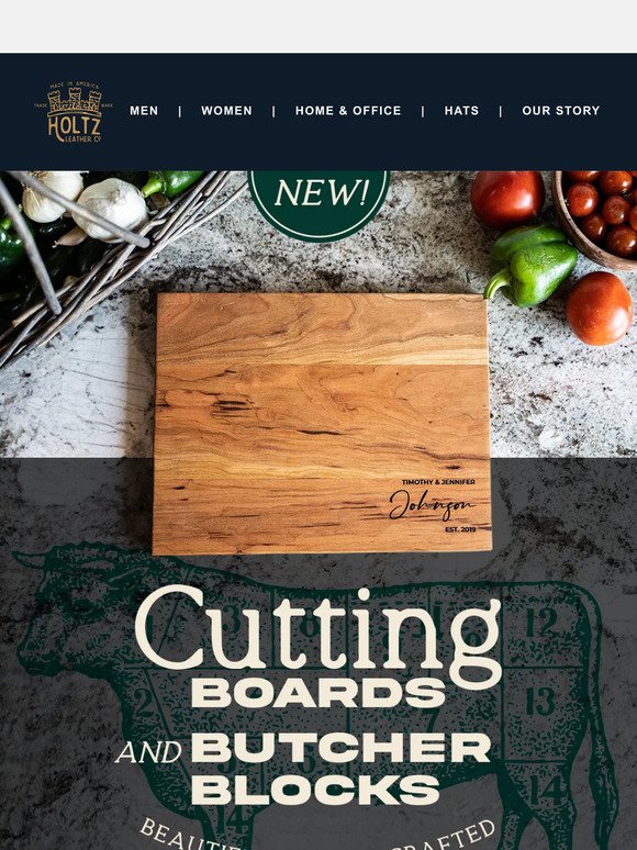 NEW! Wood Cutting Boards & Butcher Blocks