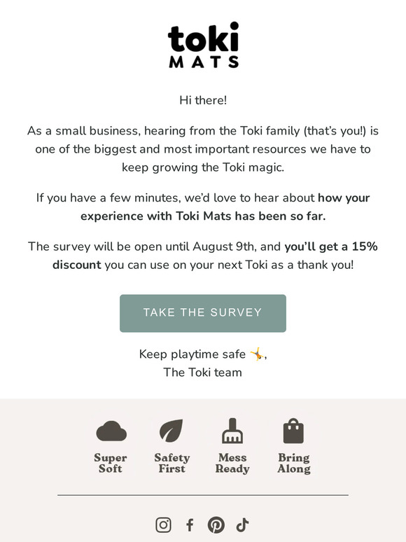 15% off for your thoughts?