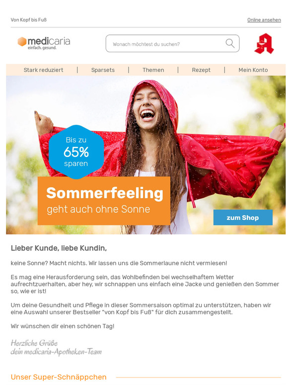 Sommerlaune trotz Dauerregen?