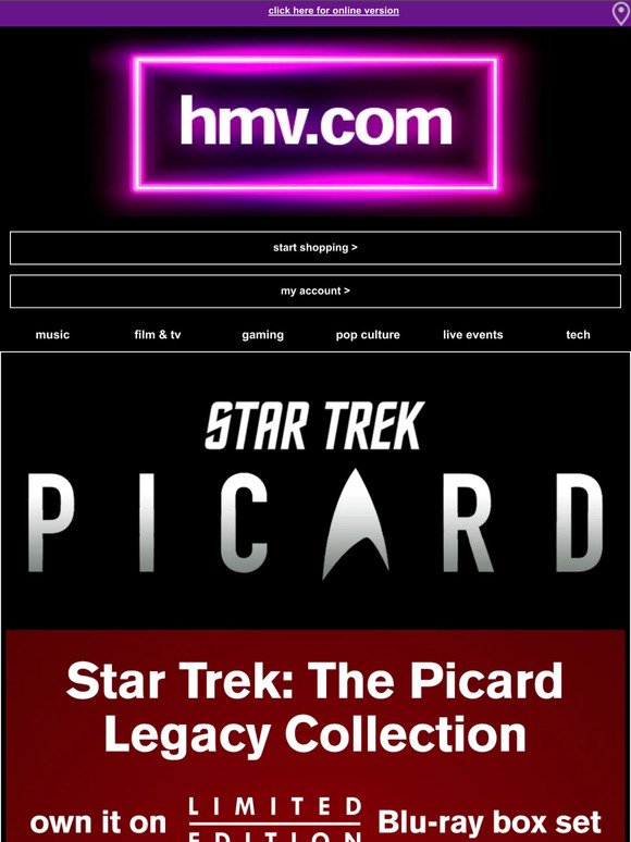 🎥 NEW Star Trek The Picard Legacy Collection
