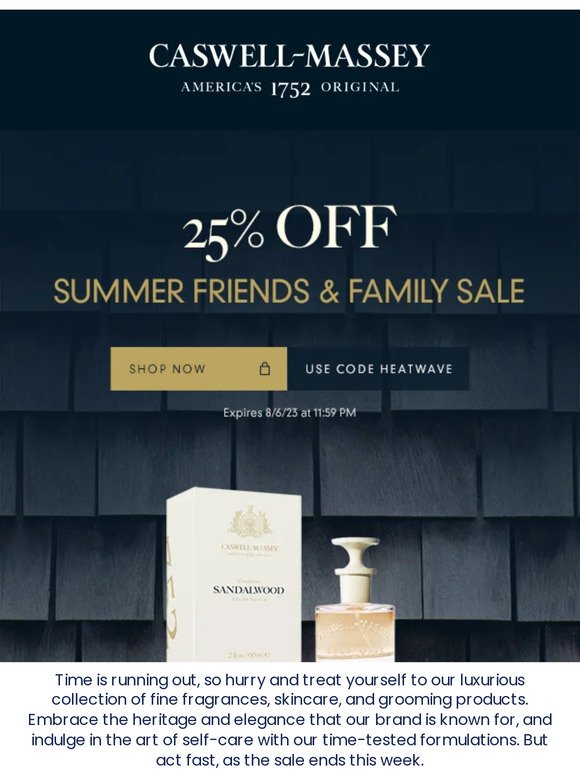 Our Annual Friends & Family Sale