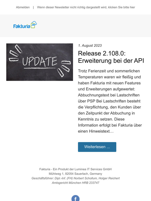 Release 2.108.0: Erweiterung bei der API