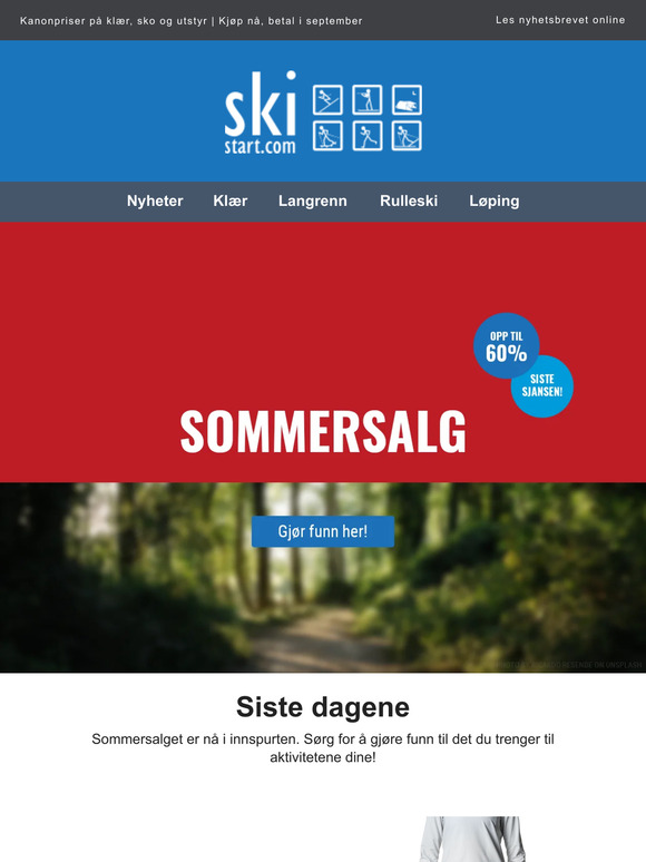 Siste dagene | sommersalg