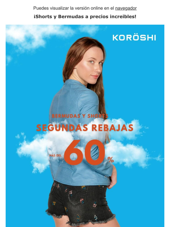 Más de un 60% en Bermudas y Shorts! SEGUNDAS REBAJAS