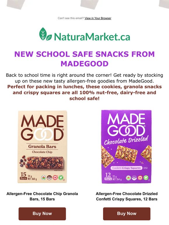 Back-to-school with 🆕 MadeGood Mega Packs & New Mid-day Squares Pricing