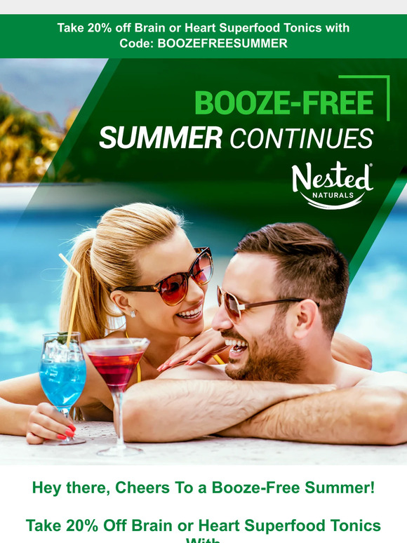 Booze-Free Summer 🍸 Take 20% Off!