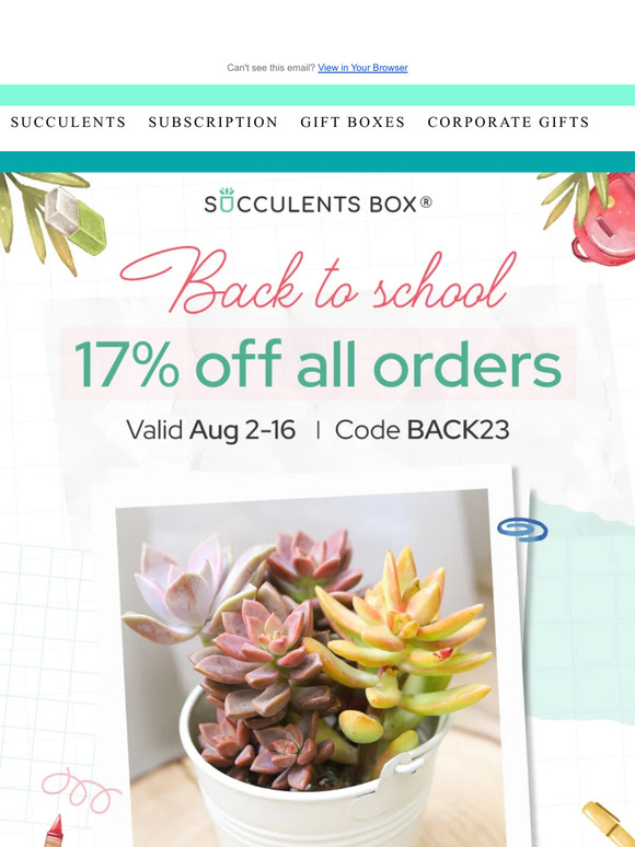 Start Fresh with 17% off All Plants!