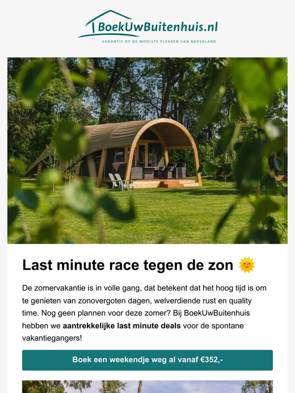 De tijd tikt! Boek jouw last minute 🌞