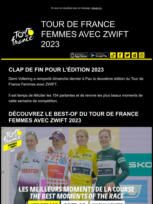 Tour De France Retour Sur Le Tour De France Femmes Avec Zwift