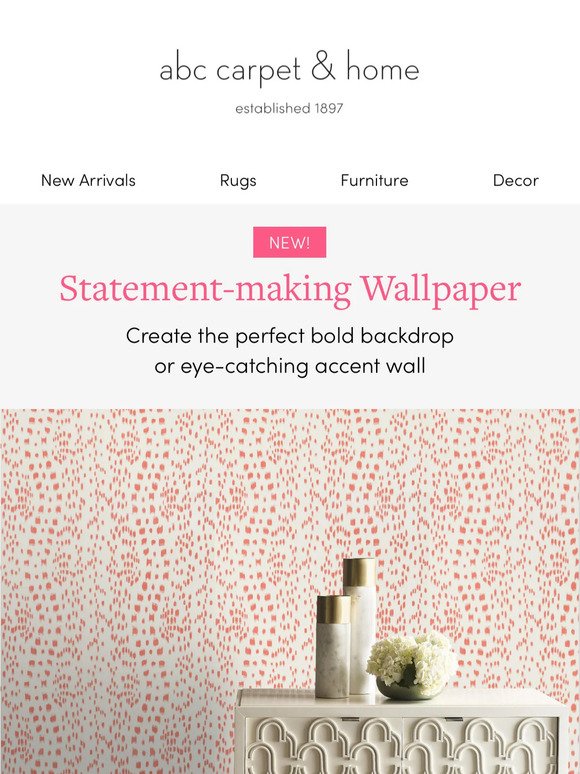 NEW: Statement-making Wallpaper